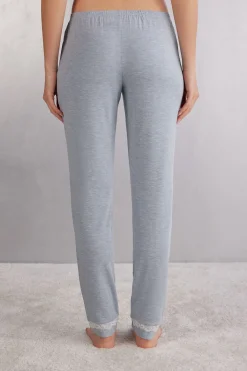 Lange broek van Modal met Kanten Details