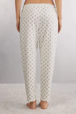 Lange Broek van Superior Katoen Dusty Flower