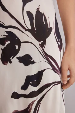 Lange Onderjurk van Viscose Satijn Sleepless Nights
