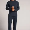 Lange Pyjama van Modal Sweaterstof