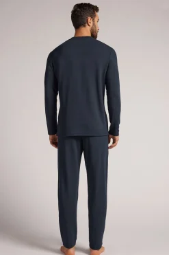Lange Pyjama van Modal Sweaterstof