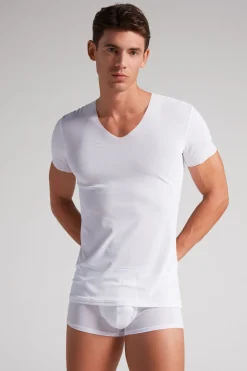 Micromesh Top met Raw-edge