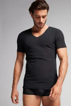 Micromesh Top met Raw-edge