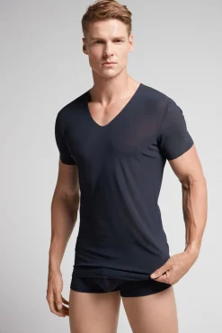Micromesh Top met Raw-edge