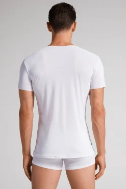 Micromesh Top met Raw-edge