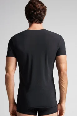 Micromesh Top met Raw-edge