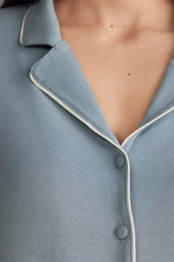 Micromodal Jasje met Lange Mouwen