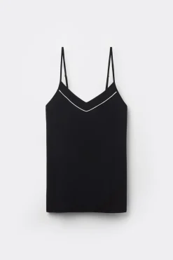 Micromodale top met smalle bandjes