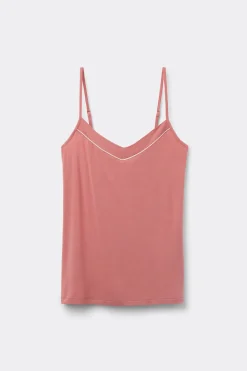 Micromodale top met smalle bandjes