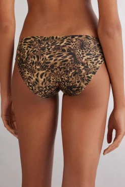 Naadloze Slip van Katoen met Dierenprint Always Glamorous