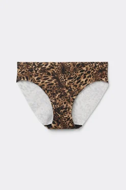 Naadloze Slip van Katoen met Dierenprint Always Glamorous