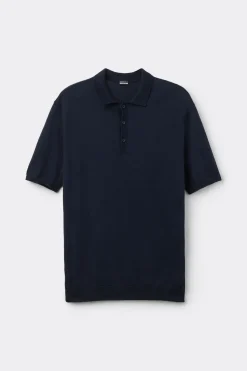 Polo met Korte Mouwen Gebreid van Katoen