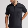 Poloshirt met Korte Mouwen en Rits van Gemerceriseerd Premium Katoen