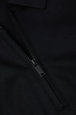 Poloshirt met Korte Mouwen en Rits van Gemerceriseerd Premium Katoen