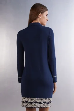 Pretty Flower Nachthemd met Open Voorzijde