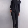 Pretty Flowers Lange Broek van Modal met Volants