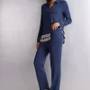 Pretty Flowers Lange Broek van Modal met Volants