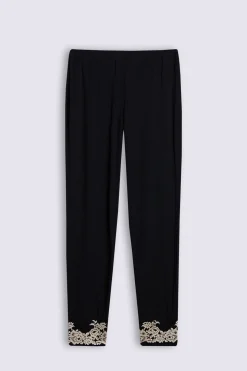 Pretty Flowers Lange Broek in Modal met Manchet