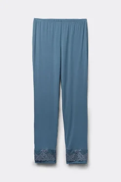 Pretty Flowers Lange Broek van Modal met Volants