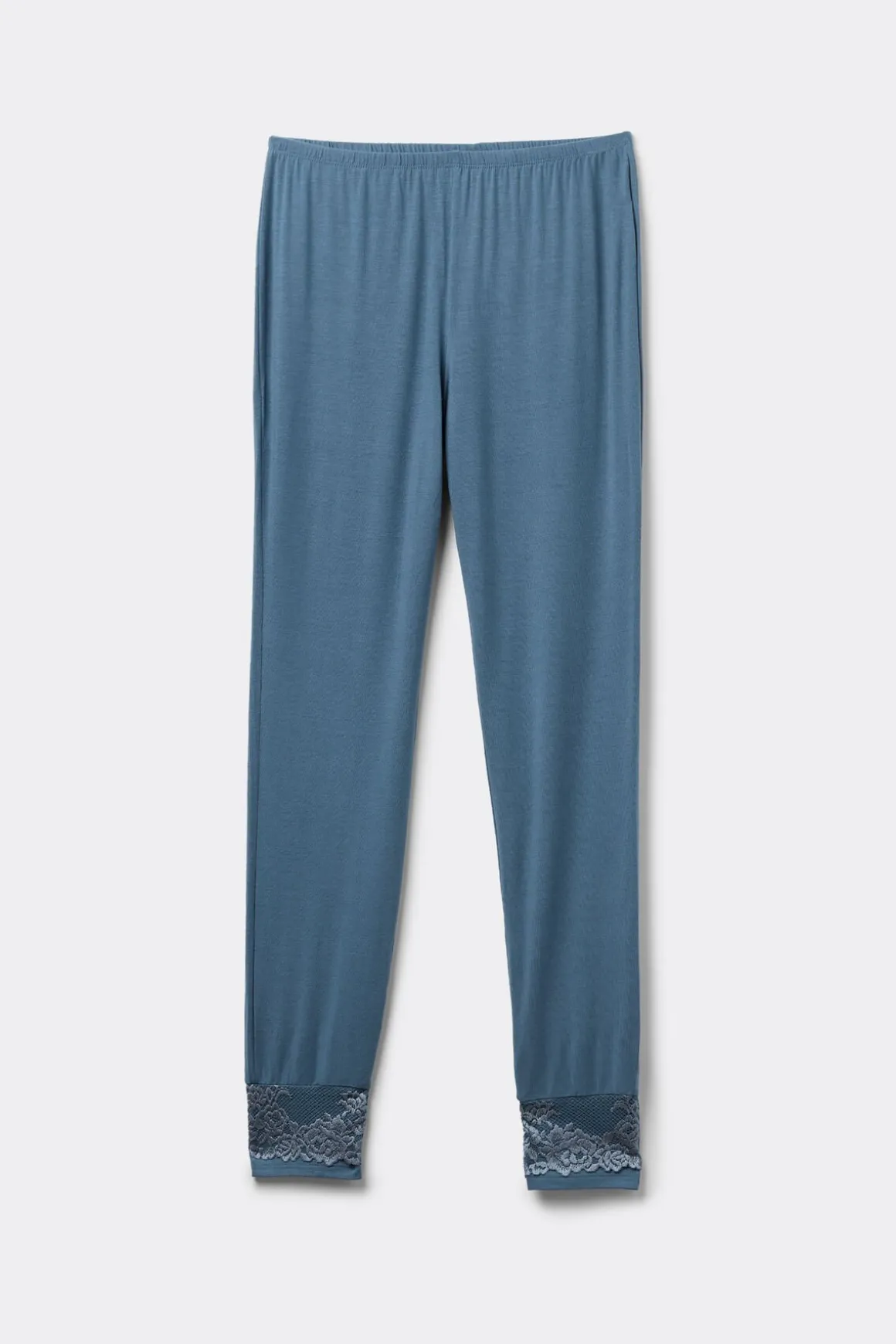 Pretty Flowers Lange Broek in Modal met Manchet