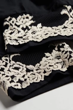 Pretty Flowers Lange Broek in Modal met Manchet