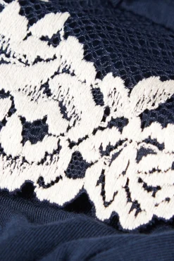 Pretty Flowers Lange Broek in Modal met Manchet