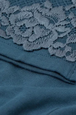 Pretty Flowers Lange Broek in Modal met Manchet