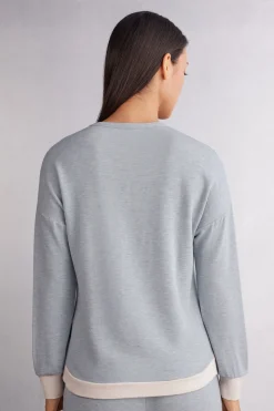 Shirt met Lange Mouwen van Modal met Wol Cold Winter Night