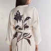 Sleepless Nights Kimono van Viscose Satijn