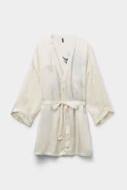 Sleepless Nights Kimono van Viscose Satijn