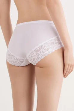 Slip met Hoge Taille van Microvezel en Kant