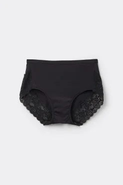 Slip met Hoge Taille van Microvezel en Kant