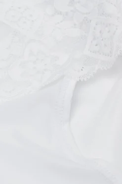 Slip met Hoge Taille van Microvezel en Kant