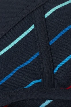 Slip van Katoen Superior met Meerkleurige Streepprint
