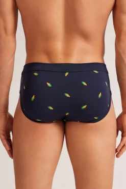 Slip van Superior Katoen met Print van Maïskolven
