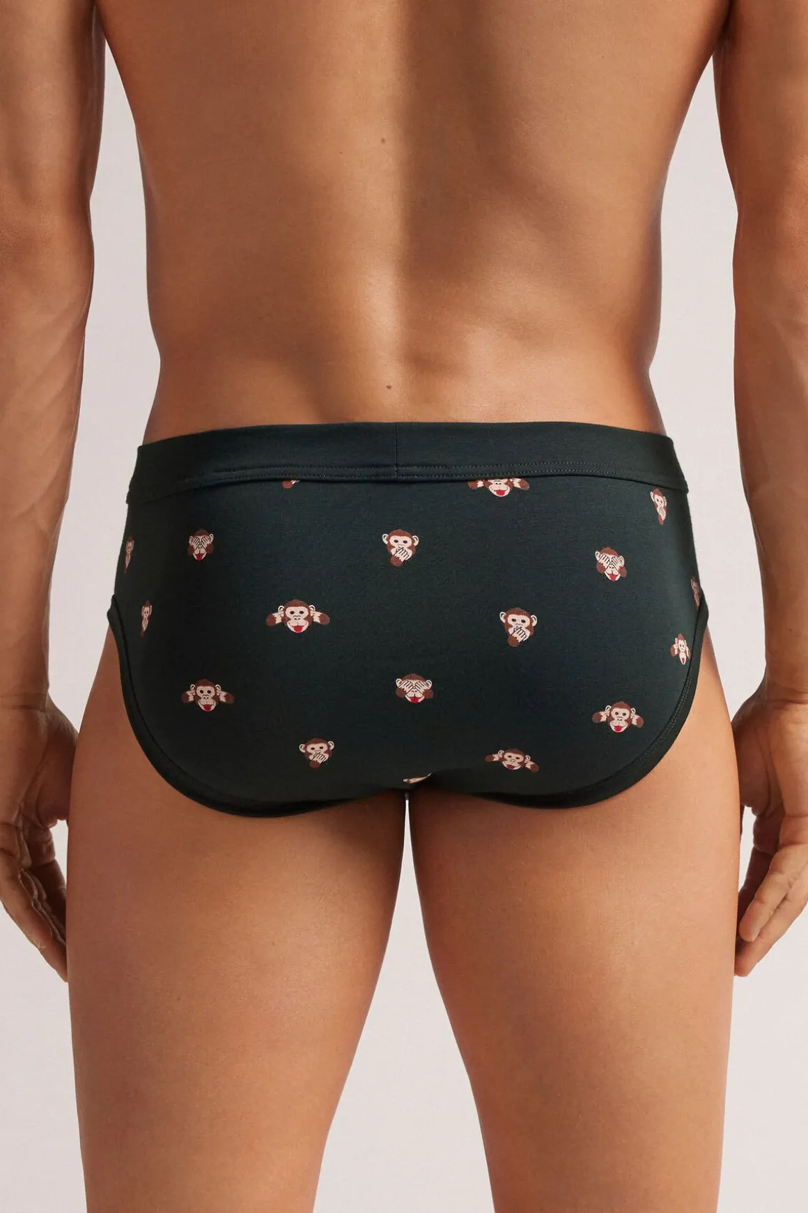 Slip van Superior Katoen met Apenprint