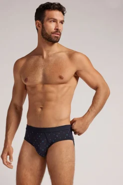 Slip van Superior-Katoen met Micro-Bloemetjesprint