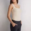Tanktop met Brede Schouders van Fresh Bamboo
