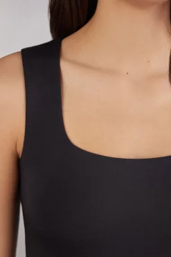 Tanktop met Brede Schouders van Fresh Bamboo