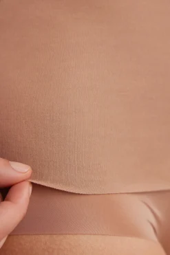 Tanktop met Ronde Hals van Onafgewerkt Katoen