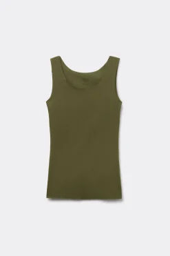 Tanktop met Ronde Hals van Onafgewerkt Katoen