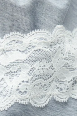 Tanktop van Modal met Details van Kant