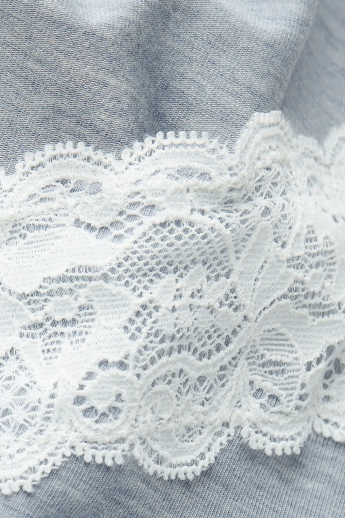 Tanktop van Modal met Details van Kant