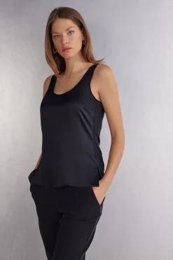 Tanktop van Zijde en Modal