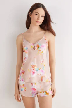 Top van Viscose Satijn Here Comes The Sun