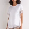 Trui met Korte Mouwen van Katoen Sophisticated Allure