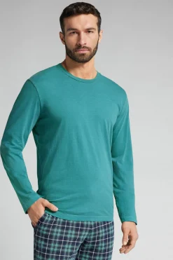 Trui met Lange Mouwen Washed Collection van Katoen
