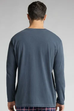 Trui met Lange Mouwen Washed Collection van Katoen