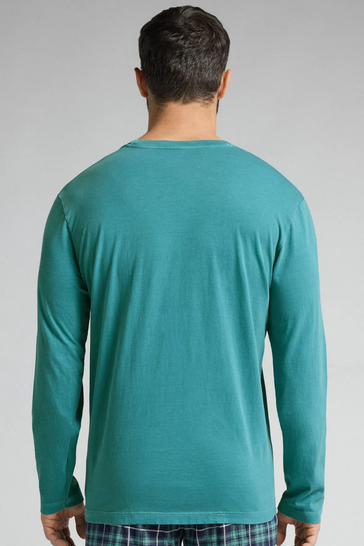 Trui met Lange Mouwen Washed Collection van Katoen