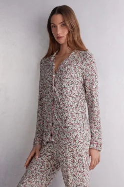 Trui met Open Voorkant Floral Romance